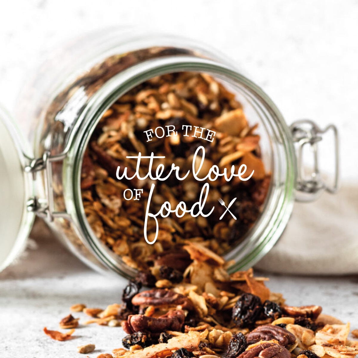 For the utter love of food logo